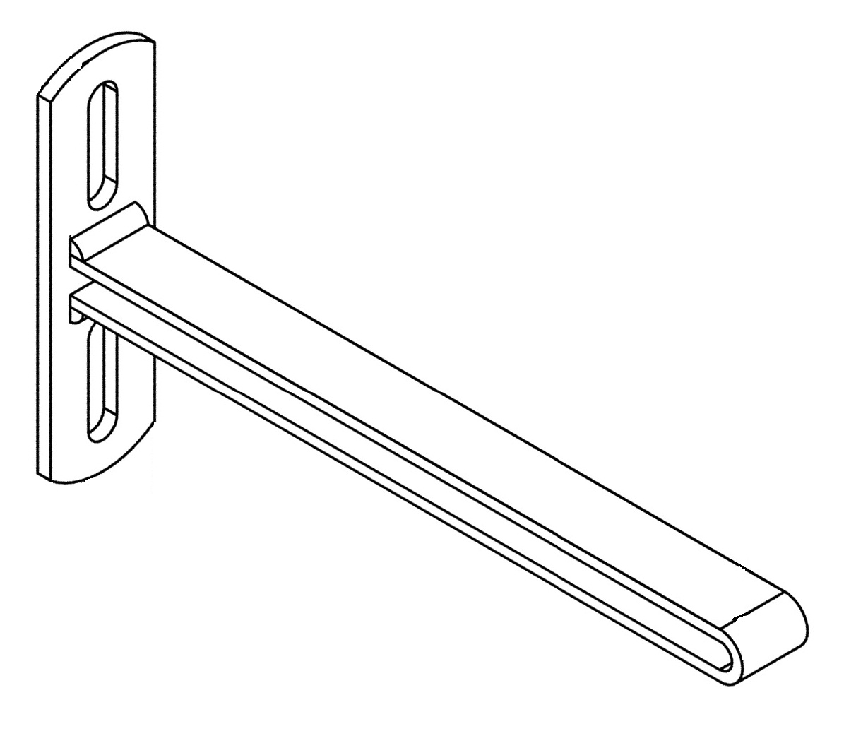 Wandhalter für vertikale Rohre (91680032)