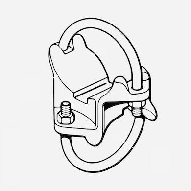 Rohr-Kreuzschelle, NR, aus Guß (500076)
