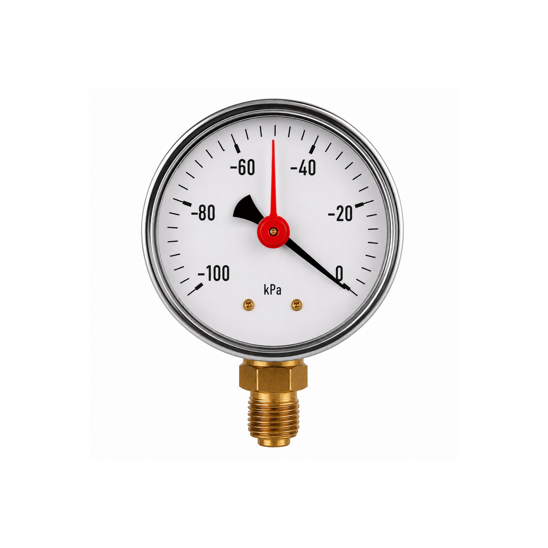 Vakuummeter groß, 1/2 Gewinde, 160 mm