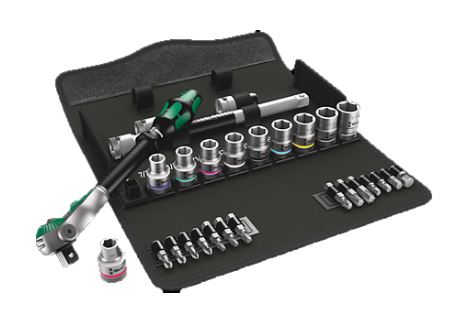 WERA 8100 SC 9 Zyklop Speed-Knarrensatz, 1/2-Antrieb, zöllig